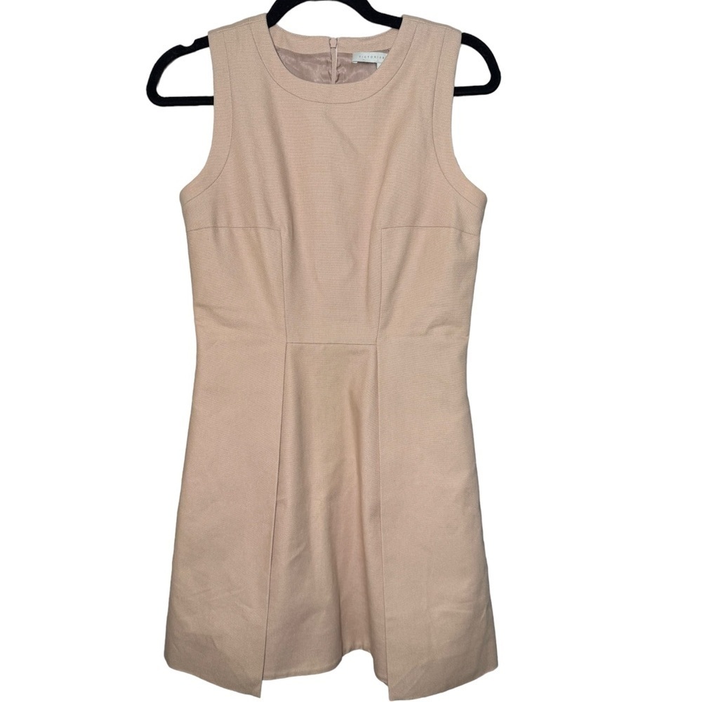 Victoria Beckham Taupe Sheath Dress Size 6